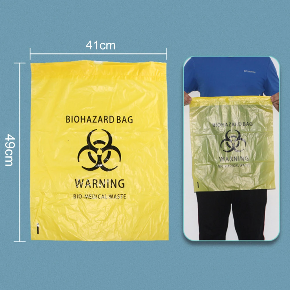 50Pcs/1 Roll Portable Disposable Drawstring Waste Trash Rubbish Pouch Garbage Bag Cheap for Home Hospital | Дом и сад