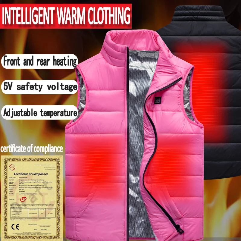USB Отопление Детский зимний жилет на открытом воздухе для детей супер теплая