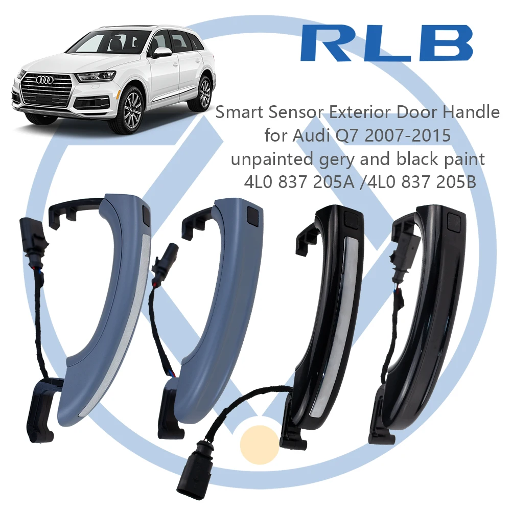 Наружная дверная ручка с умным датчиком 4L0837205A черная краска-распылитель для Audi Q7