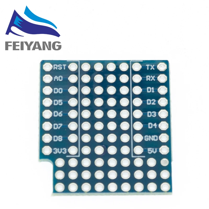 5 шт. двухсторонняя плата для перфорации WEMOS D1 mini с 2 штифтами | Электронные