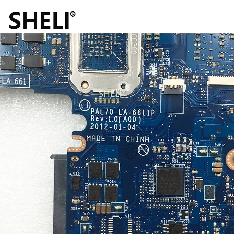 Шели I7-2640M для Dell E6320 материнская плата DDR3 Inspiron Intel LA-6611P CN-0YN6MH 0YN6MH YN6MH