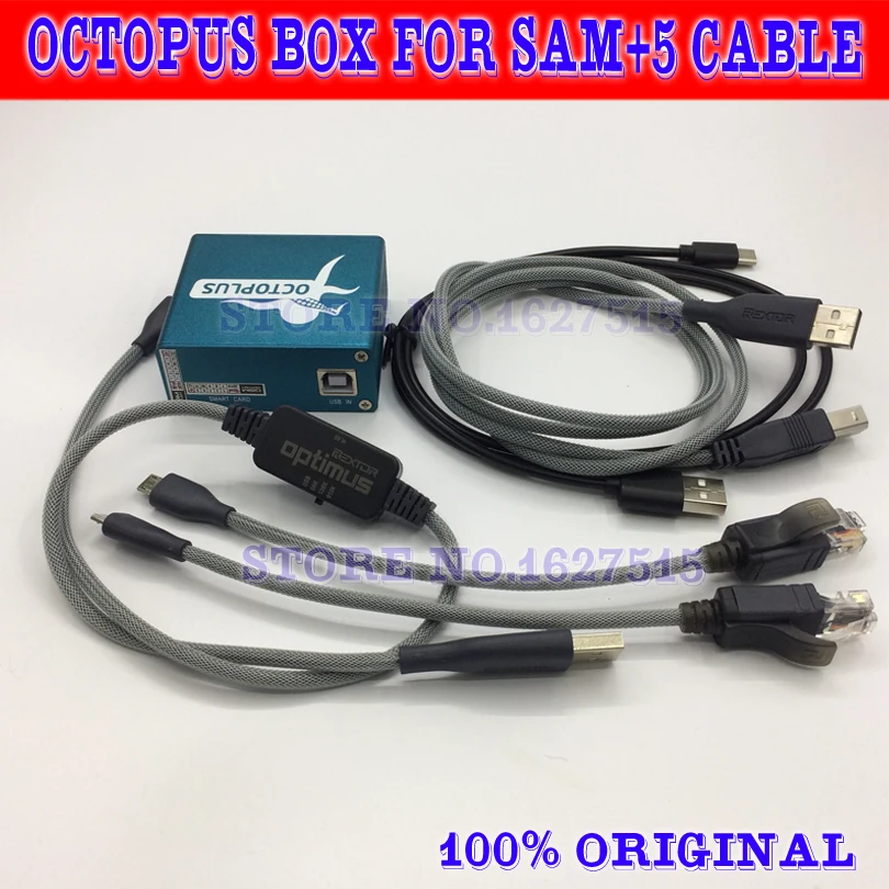 Оригинальная коробка octopus box / Octoplus Box для SAMSUNG + 5 кабелей SAM разблокировка вспышки