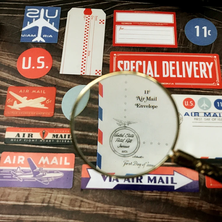 13 шт./упак. Винтаж воздушной почтой Этикетка Знак Стикеры DIY ремесло Скрапбукинг
