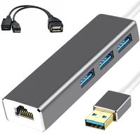 3 usb hub lan ethernet adapter otg usb cable for fire stick 2nd gen or fire tv3
