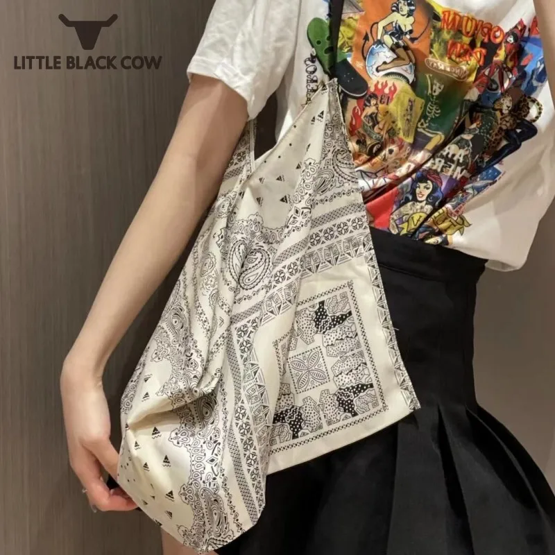 

Retro Floral Printed Women Casual Shoulder Bag Large Capacity Shopping Bags Softshell Vintage Female Handbag Totes Sling Bags