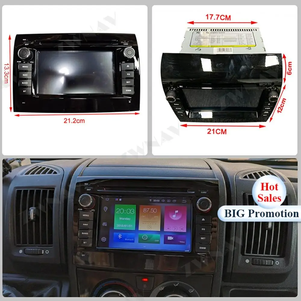 

Carplay Android For Fiat Ducato 2006-2015 2016 2017 2018 2019 Radio Receiver Auto Audio Stereo Multimedia Video Player Head Unit