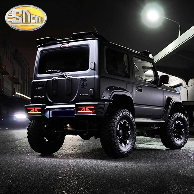 

Car LED Tail Light Taillight For Suzuki Jimny 2018 2019 2020 Rear Fog Lamp + Brake Light + Reverse + Dynamic Turn Signal