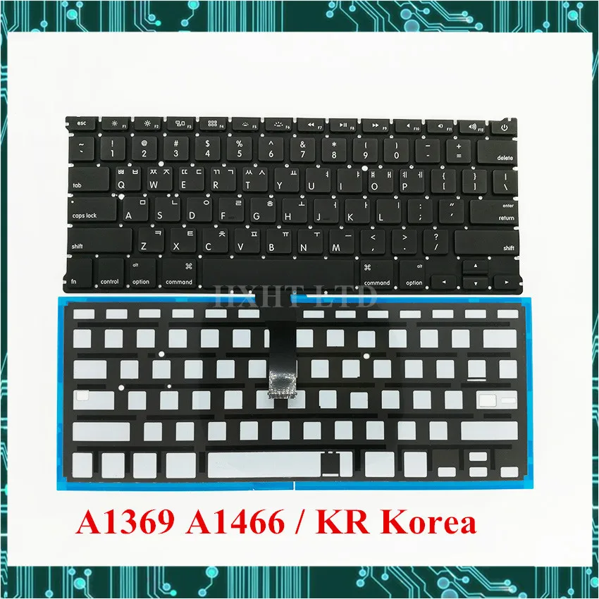 Клавиатура A1369 A1466 KR Корейская клавиатура для Apple Macbook Air 13 дюймов ноутбука 2011 2012 2013