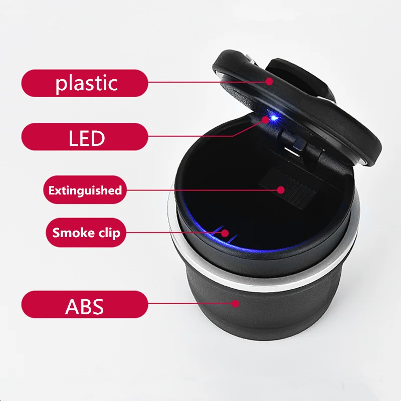 Автомобильная светодиодная пепельница для хранения Mazda 2 3 5 6 | Автомобили и