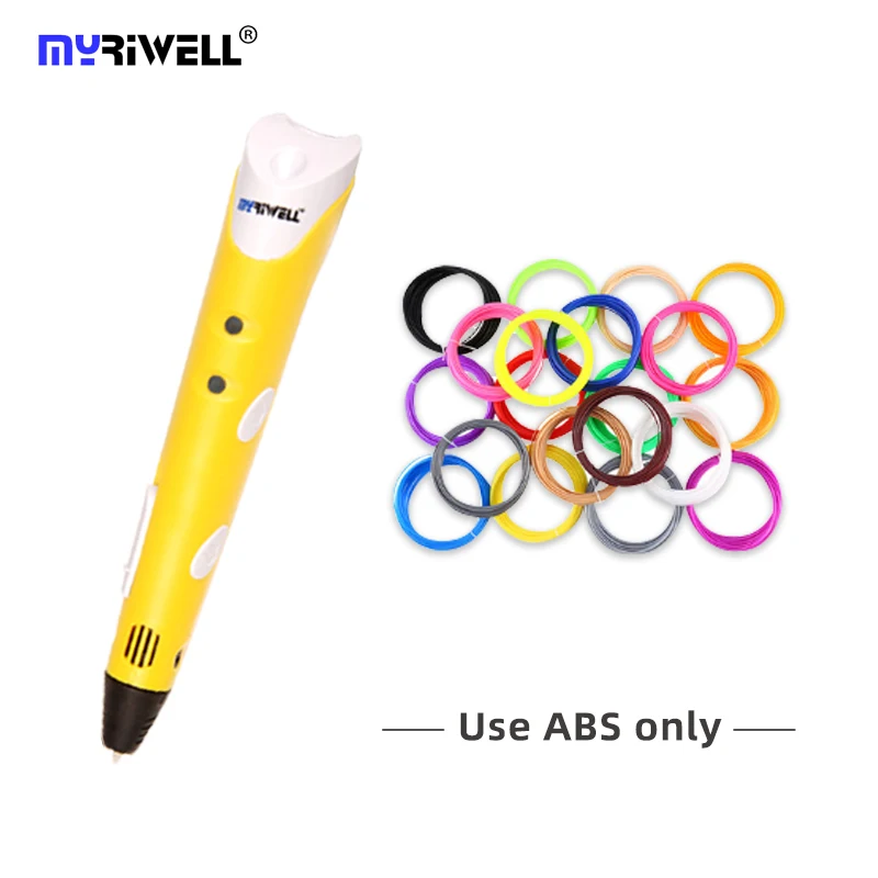 

Myriwell 3D Pen Original DIY 3D Printing Pen 1.75mm ABS Filament Creative Toy Birthday Gift For Kids Design Drawing RP-100A