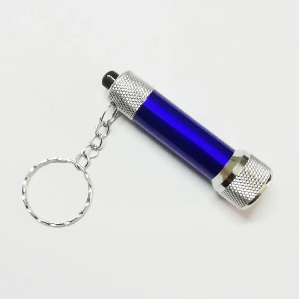 

10 Pcs Mini Creative Portable 5 LED Powerful Flashlight Keyring Torch Keychain Prize Reward Gift (2 x Black + 2 x White + 2 x Re