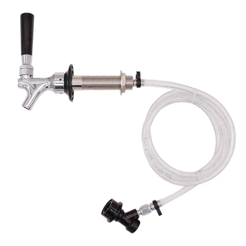 DIY Kegerator ONE Faucet Kit Door Mount Ball Lock US 5ft Beer Line Homebrew | Дом и сад