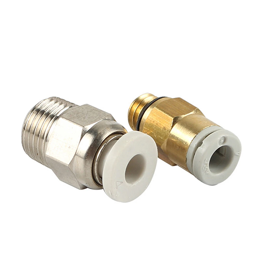 

2pcs/set Durable HotendÂ Extruder Pneumatic Connector for Creality V6 CR-10 3D Printer Accessories