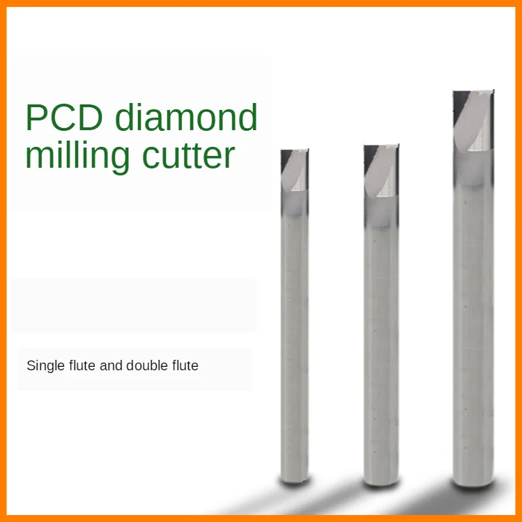 Резец сверхтвердый PCD Алмазный Концевую Фрезу single-окантованное краями с 2