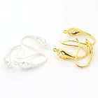 6 шт. (3 пары) 20x11 мм матовые посеребренные и золотые для ушей крючки серьги провода для женщин ручной работы модные ювелирные изделия серьги