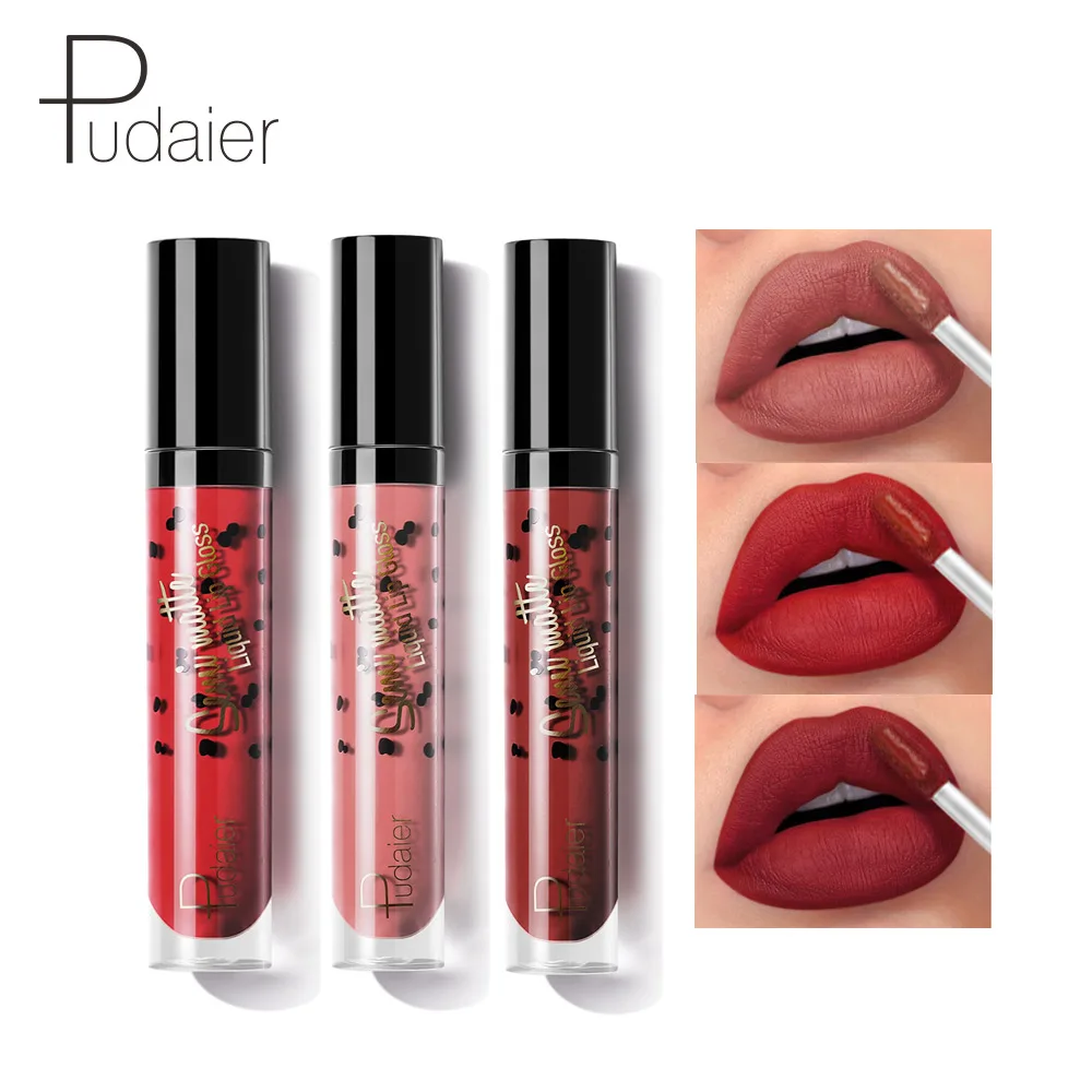 Pudaier матовый блеск для губ сексуальный Жидкий стойкий водонепроницаемый