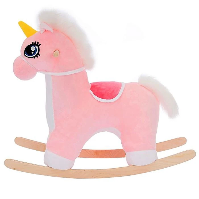 Rocking chair Unicorn musical color pink Educational toys games For kids Hobbies Training Education early development Gifts Baby Birthday children