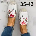 Женские туфли на плоской подошве, Классические хлопковые соломенные туфли с вышивкой в традиционном этническом стиле, эспадрильи b412, 2020