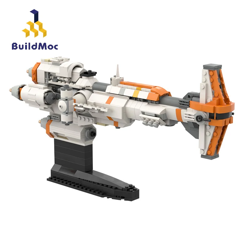 

BuildMoc Star Plan Weapons MOC Republic Gunship The Rebels Hammerhead Corvette Building Blocks Bricks Weapons Toys For Children