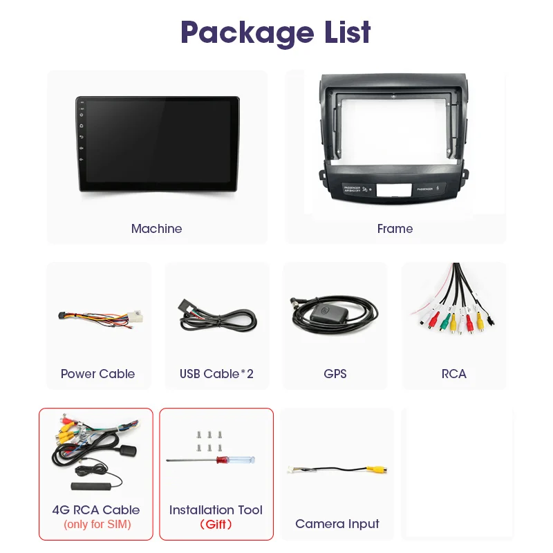Car Android Radio Multimedia Player Navigation GPS For Mitsubishi Outlander 2 Peugeot 4007 2006 2007-2010 2011 2Din No DvD | Автомобили и