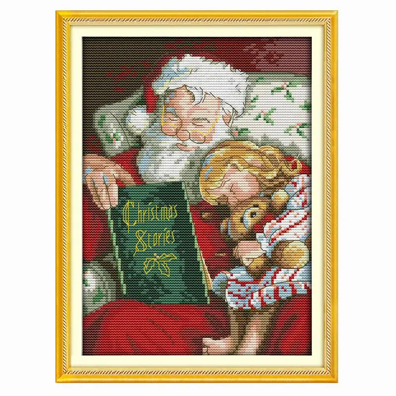 Joy Sunday Набор для вышивки крестом оптовая продажа Санта Сказочный узор 14CTCotton