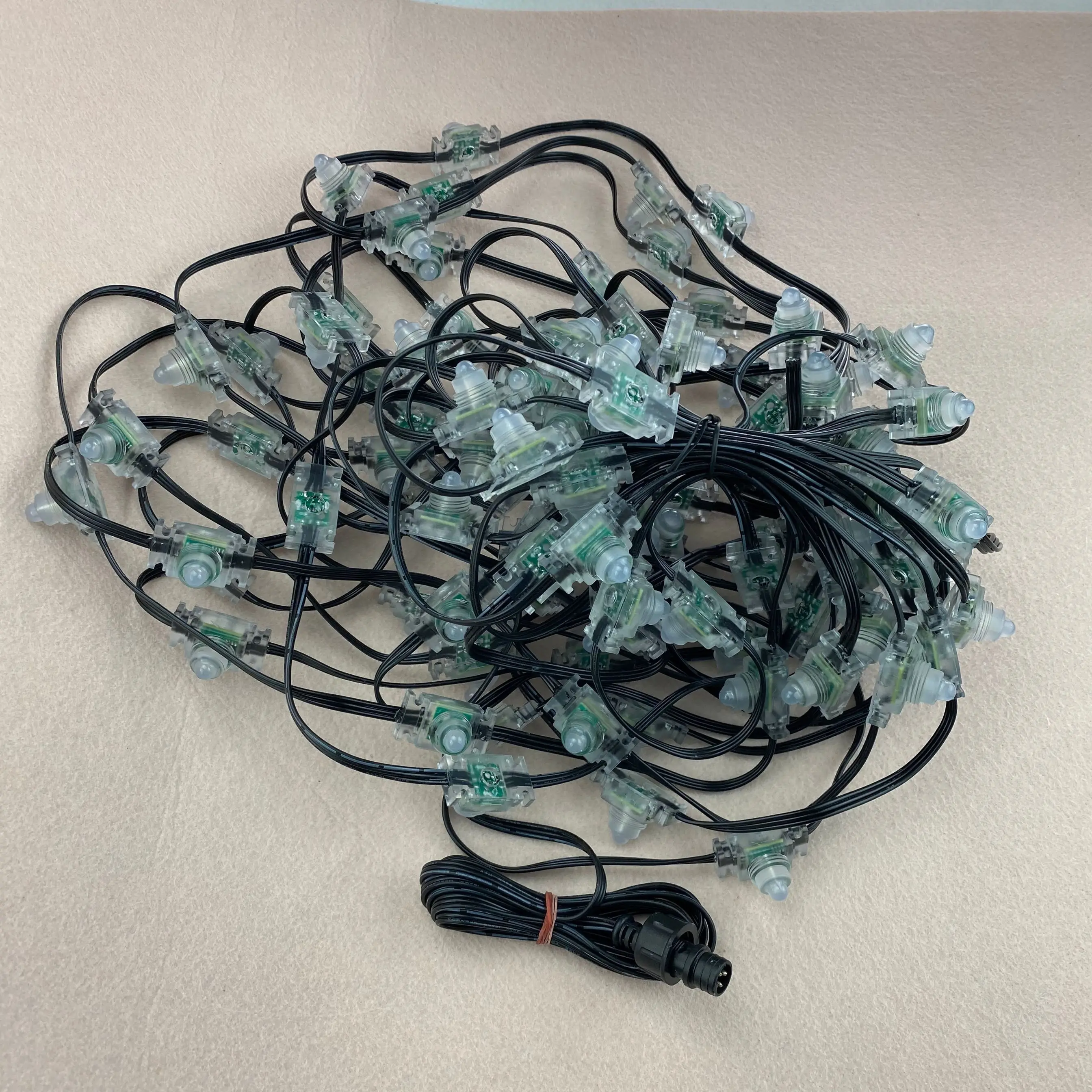 100 узлов DC12V WS2811 LED technicolor pixel IP68 С Заполнение эпоксидной смолой прозрачный