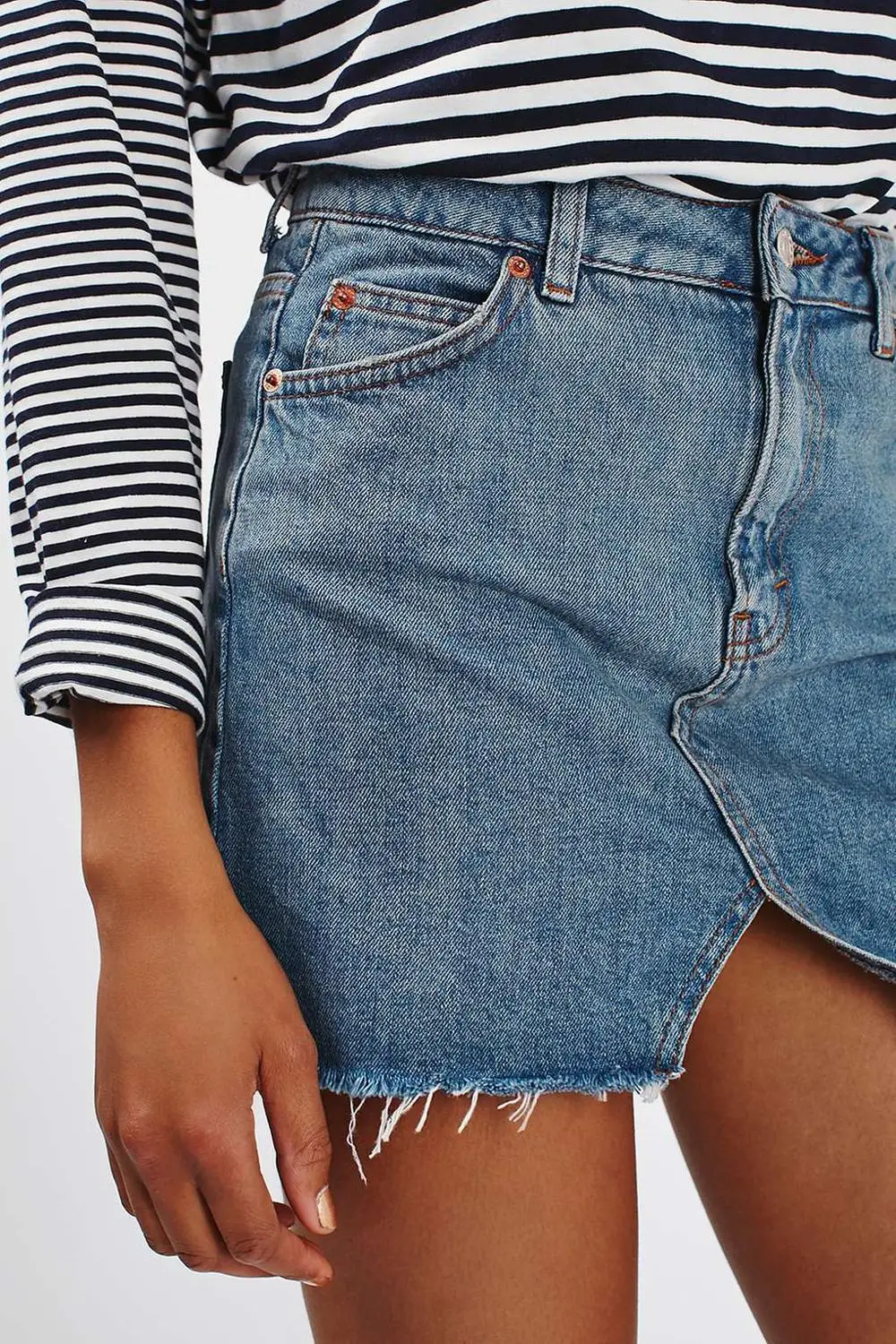 

New Stars Same Style Short Denim Skirt Women Summer Sexy Mini Rock Mode A-line Jeans Rock S-2XL Drop Ships