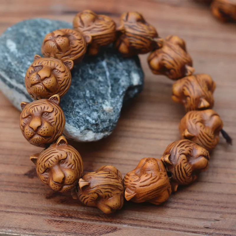 Оптовая продажа высокое качество голова тигра браслет двойной браслеты подарок