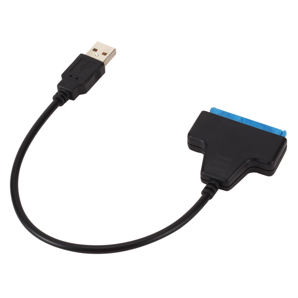 PzzPss USB 2 0 к SATA 22-контактный Кабель-адаптер линейный кабель для подключения HDD SSD