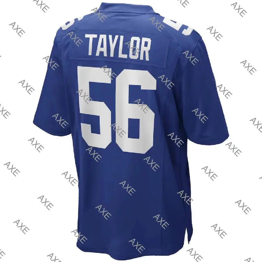 

Embroidery Letters American Football Jersey New York Lawrence Taylor Men's Blue White Limited Legend Player Jersey