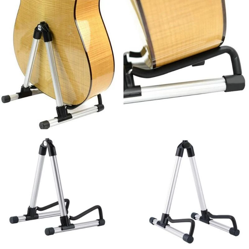 

Professional Electric Guitar Stand Universal Folding Electric Acoustic Bass Stand A-Frame Musical Rack Holder Guitar Accessories