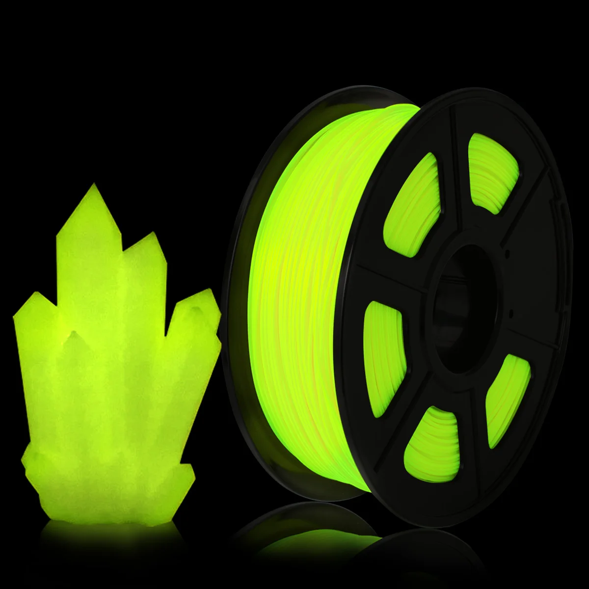 

Glow In Dark PLA Filament 1kg 1.75mm Luminous for FDM 3D Printer Diameter Tolerance 0.02mm 100% No Bubble 3D Printing Material