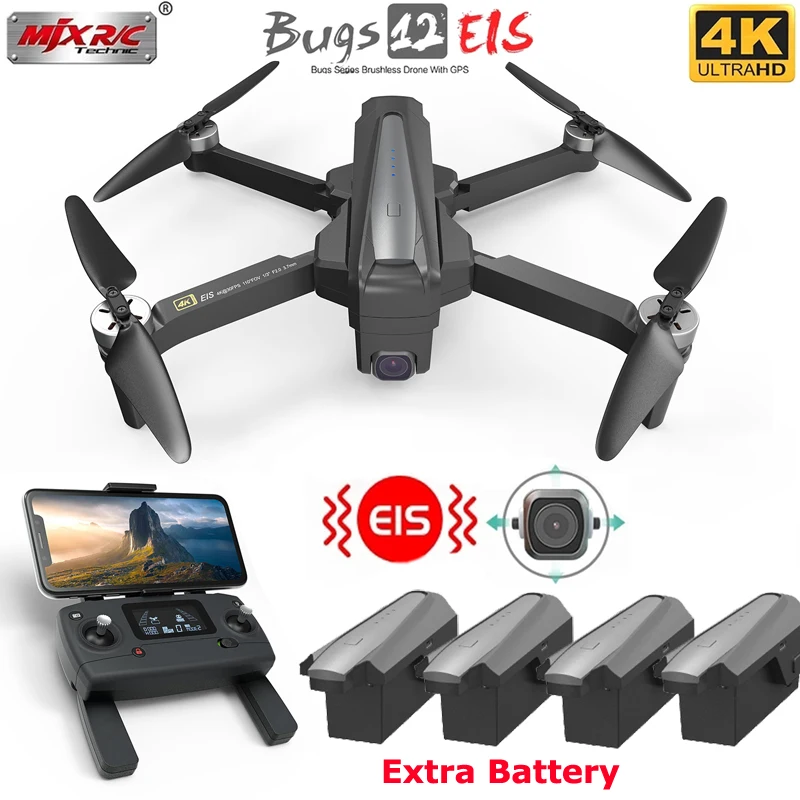 

MJX B12 EIS GPS Professional Drone 4K 5G WiFi Digital Zoom HD Camera Brushless Motror Foldable RC Quadcopter Helicopter dron RTF