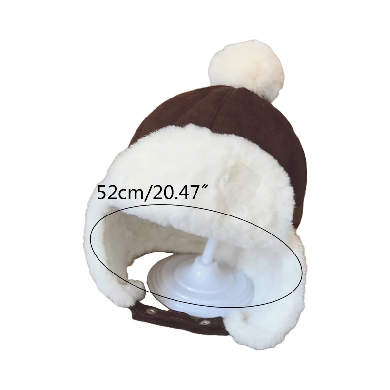 

Baby Boys Hat Winter Warm Adjustable Plush Beanie Kids Children Toddler Ear Flap Muff Cap