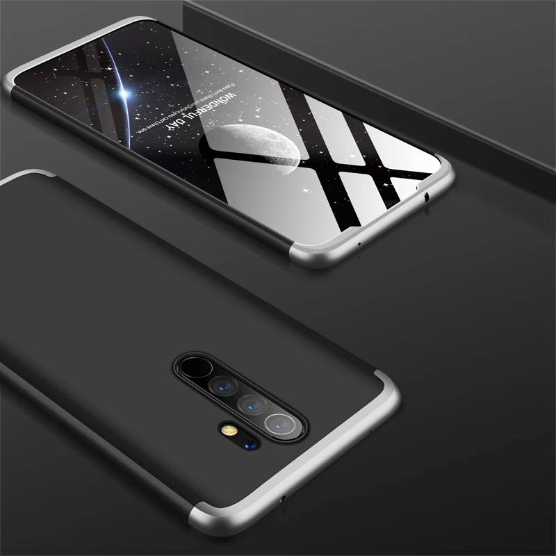 3-в-1 чехол для Xiaomi redmi note 8 Pro Чехол Крышка защитное кольцо магнетизм кронштейн анти-столкновения в виде ракушки для redmi note 8 Coque