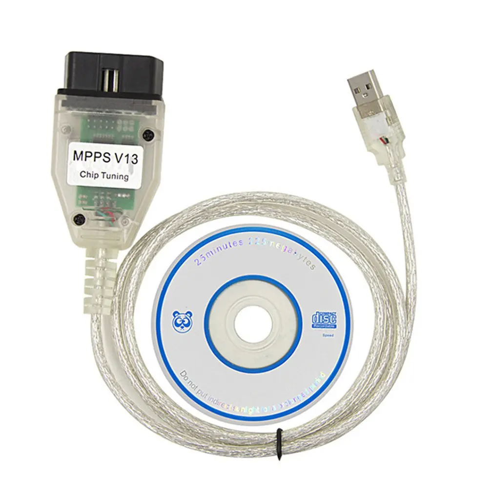 

For SMPS MPPS V13.02 V13 CAN Flasher Chip Tuning ECU Programmer Remap OBD2 OBDII Diagnostic USB Interface