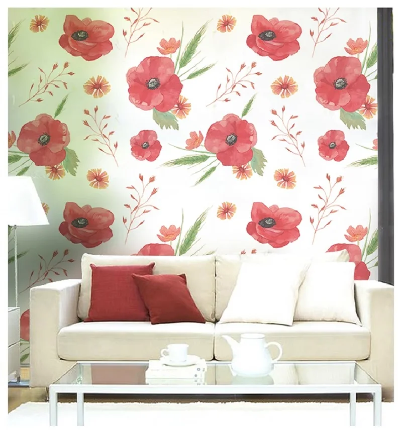 Размер на заказ статическая пленка для окон виниловая кукурузная маковая