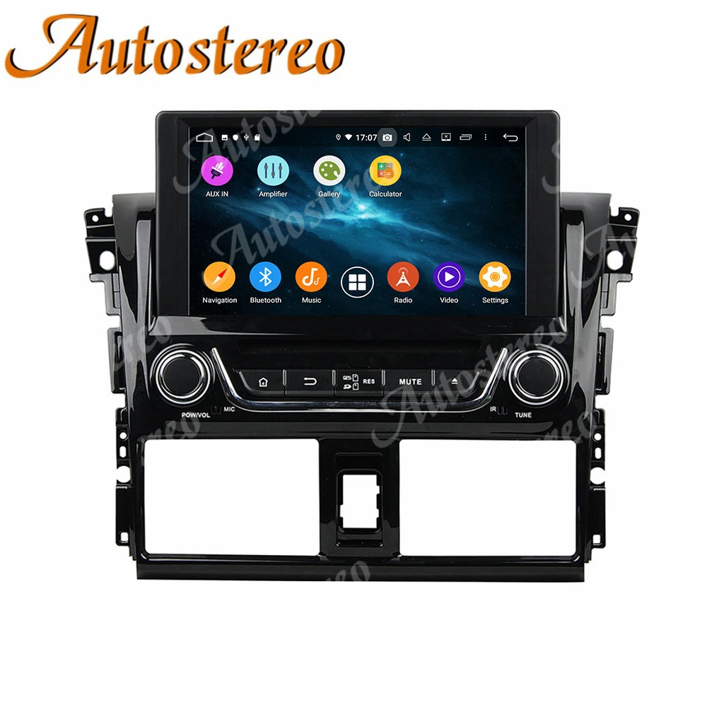 DSP Android 9 0 автомобильный DVD плеер GPS навигация для Toyota YARIS 2013-2015 головное устройство