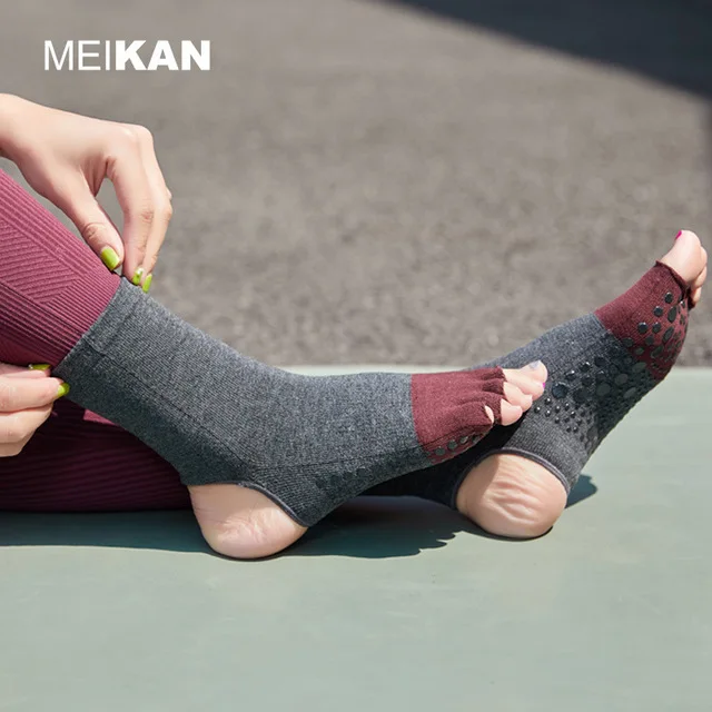 

Finger and heel yoga socks women's non-slip floor socks elegant dance socks