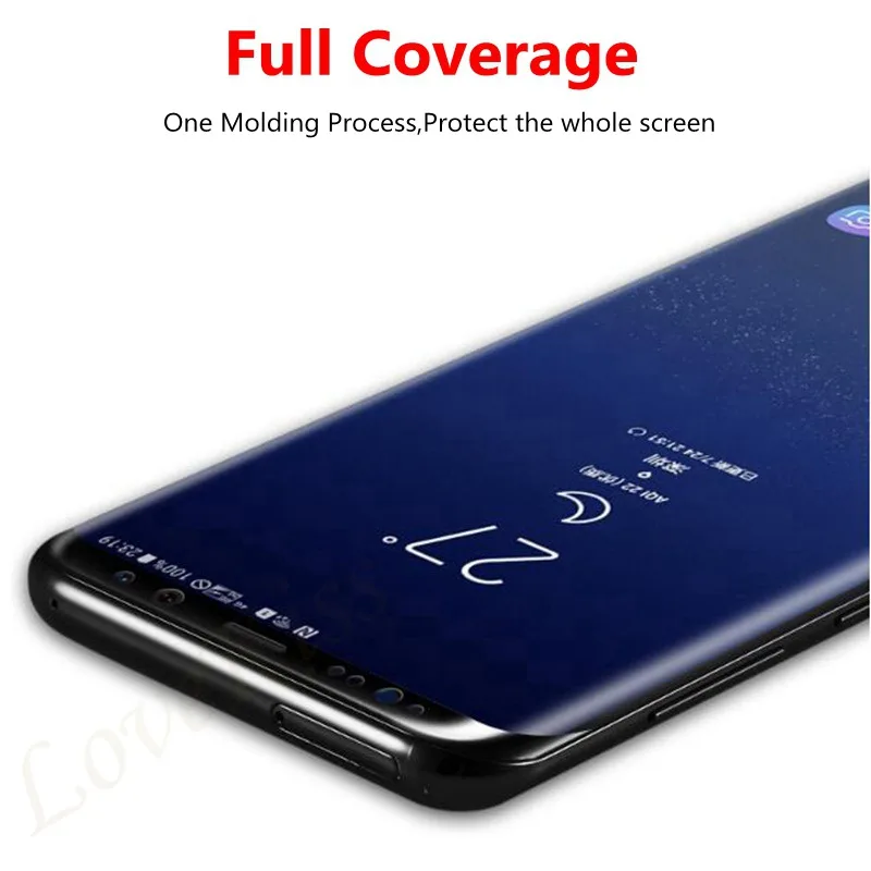 3D полное покрытие закаленное стекло для Samsung Galaxy S8 S9 PLUS S7 Edge S6 edge Note 8 Защитная