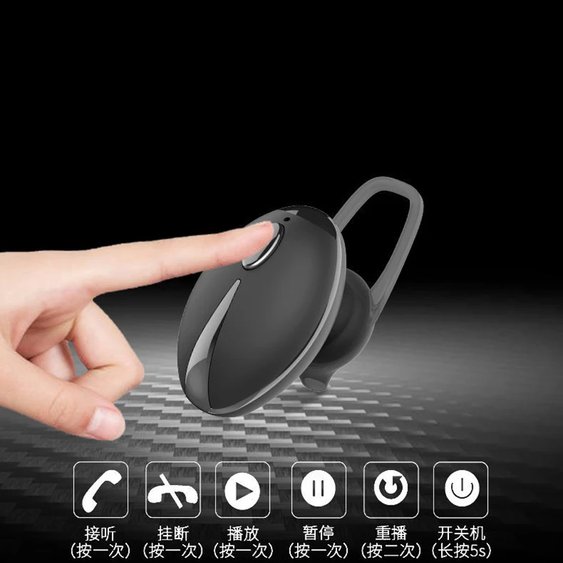Мини Беспроводной Bluetooth наушники громкой связи стерео гарнитура с микрофоном