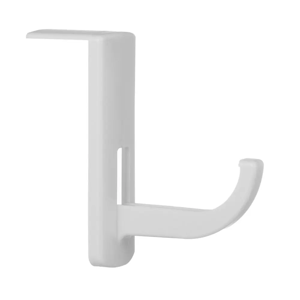 Универсальный пластиковый крючок-вешалка для наушников гарнитуры настенный