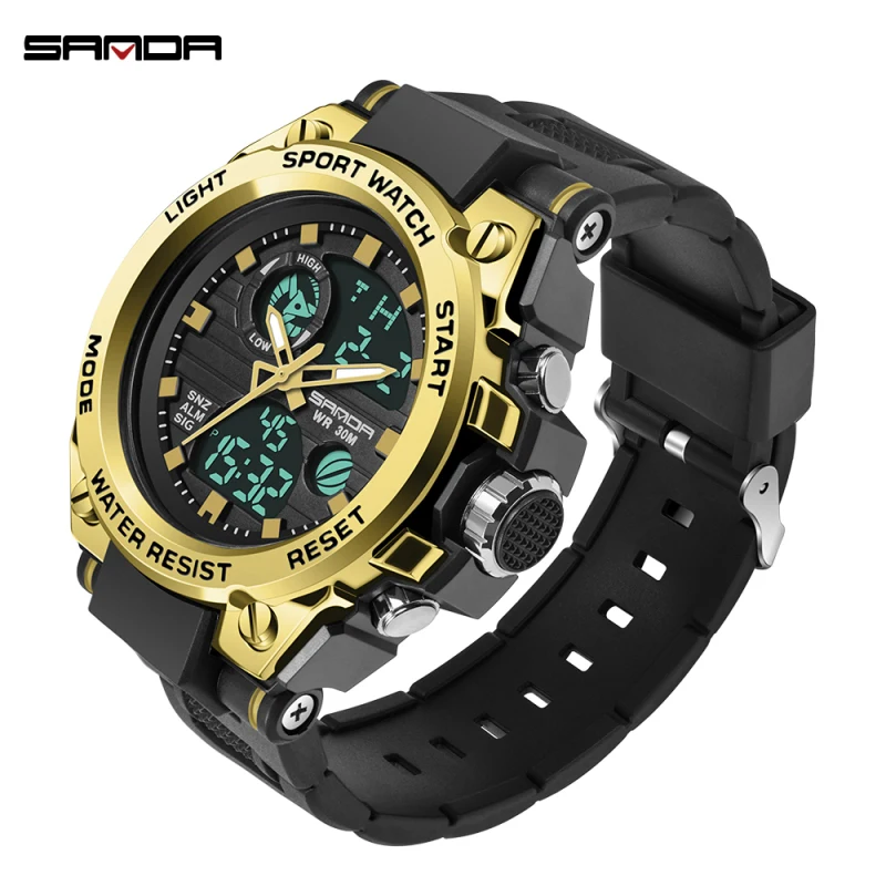 

SANDA men watch wristwatch quartz Orologio uomo relojes Clock automatic digital wristwatches Watch часы мужские relogio masculin