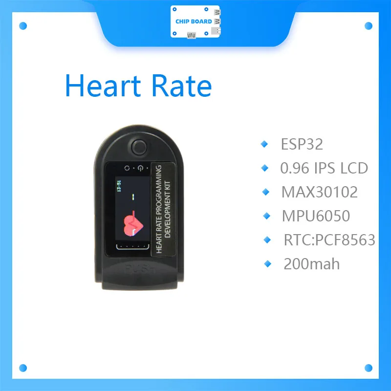 

LILYGO TTGO Heart Rate Programming Kit ESP32 WIFI Bluetooth IPS 0.96 LCD