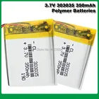 303035 3,7 v 350mAh литий-ионный Литий-полимерный аккумулятор PCM защищенная селфи-палка вождения рекордер локатор радио Lipo Bateria