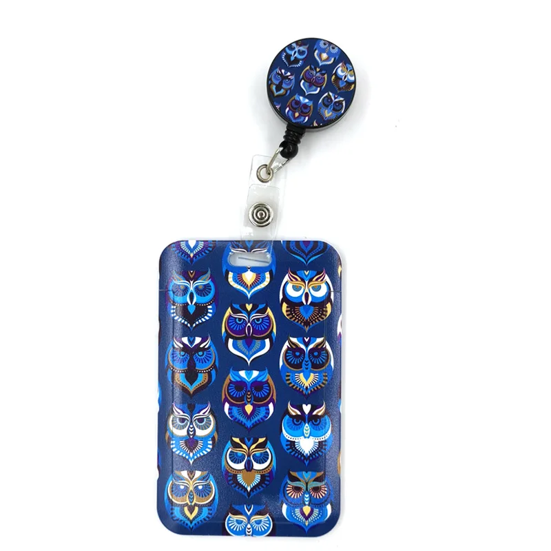 

Funny Owl Meme Cute Credit Card Cover Lanyard Bags Retractable Badge Reel Student Nurse Exhibition Enfermera Name Clips Card