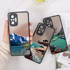 Чехол для Xiaomi Redmi Note 10 Pro, Матовый Жесткий чехол из поликарбоната, чехол для Redmi Note 9, 11, 8 Pro, 11S, 10S, 10, 9A, 9C, NFC, 9T, POCO X3 Pro, защитный чехол