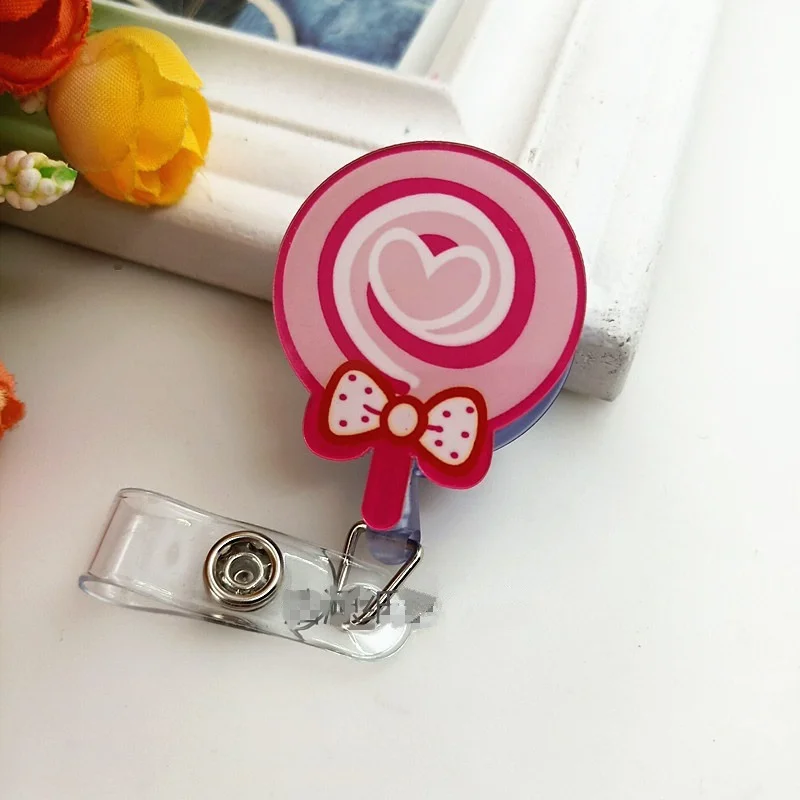 Новый дизайн милые трафареты для выдвижной значок медсестры катушка зажим с