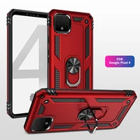 phone case for google pixel 3a 4a 5a 5 4 xl 5g luxury shockproof armor with ring bracket car magnetic heavy protection pc cover