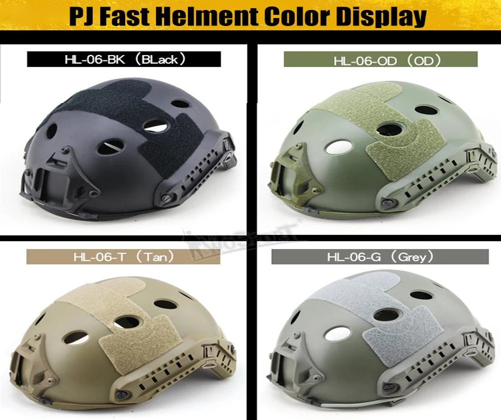 Страйкбол MH/PJ камуфляж ABS спорт OutdoorTactical Быстрый Шлем с NVG крепление направляющей встроенный циферблат внутренний комплект размер L